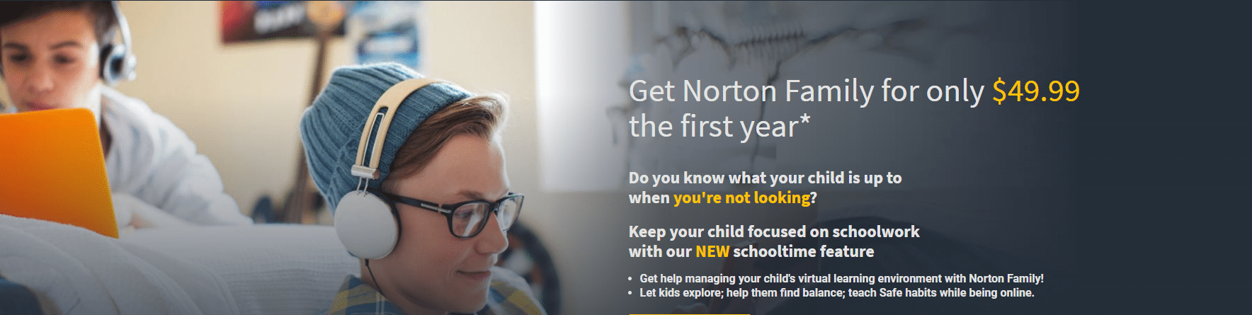 Norton Family parental control app