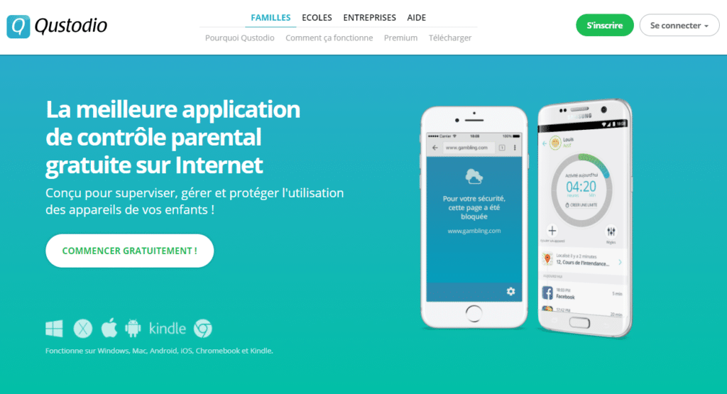 Qustodio -applications de contrôle parental FR